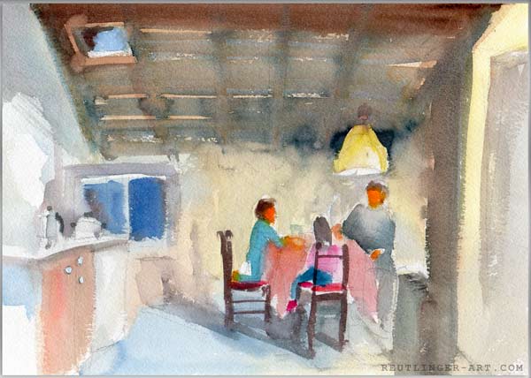 Aquarelle du Nord de l’Espagne