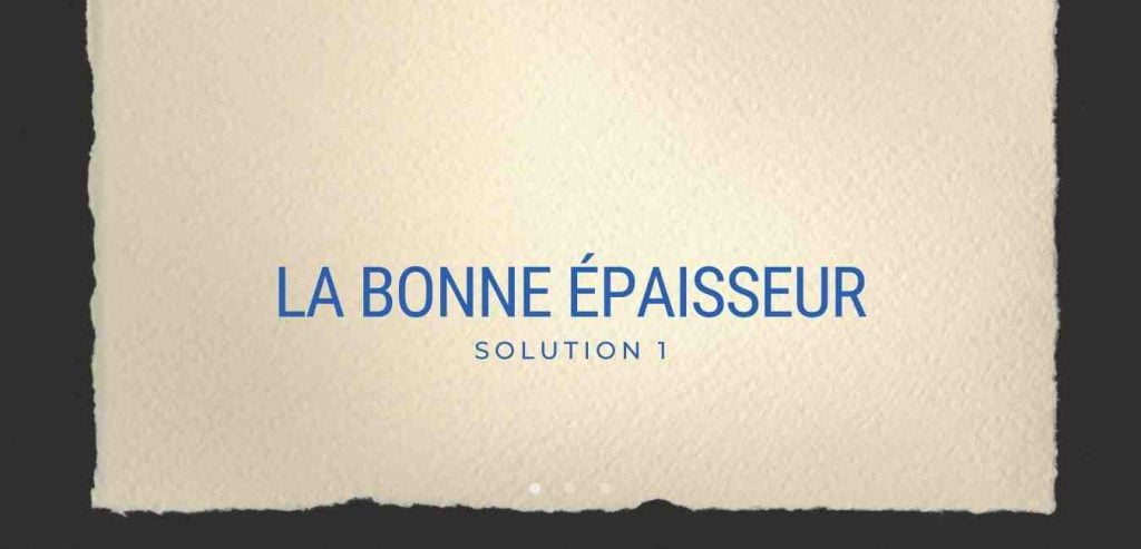 papier qui Gondole Aquarelle- épaisseur