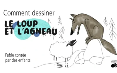 Comment dessiner le loup et l’agneau de Jean de la Fontaine ? Dessin facile