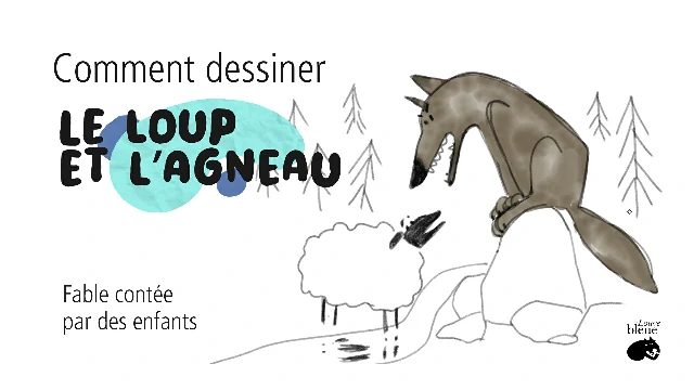 Comment dessiner le loup et l’agneau de Jean de la Fontaine ? Dessin facile